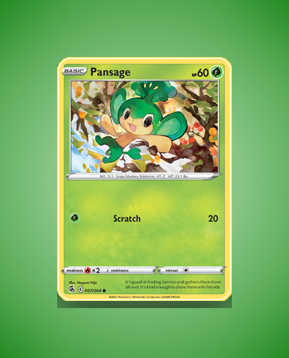 Collector’s Guide: Pansage (Fusion Strike #7)