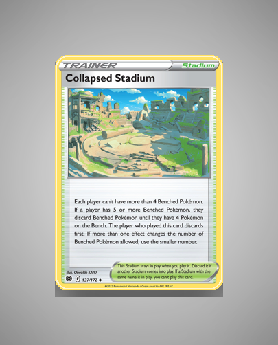 Collector’s Guide: Collapsed Stadium (Brilliant Stars #137)