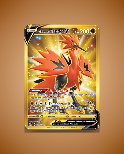 Galarian Zapdos V (Brilliant Stars) #182