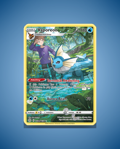 Collector’s Guide: Vaporeon (Brilliant Stars Trainer Gallery #TG02)