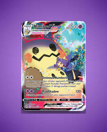 Collector’s Guide: Mimikyu VMAX (Brilliant Stars Trainer Gallery #TG17)