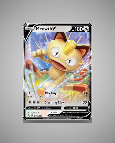 Meowth V (SWSH Black Star Promos) #SWSH004