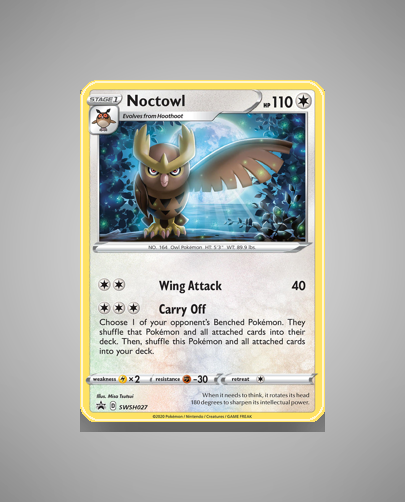 Collector’s Guide: Noctowl (SWSH Black Star Promos #SWSH027)