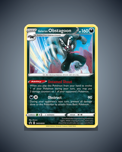Galarian Obstagoon (SWSH Black Star Promos) #SWSH059