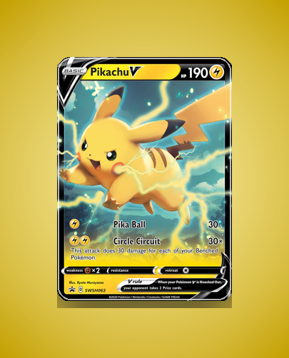 Pikachu V (SWSH Black Star Promos) #SWSH063