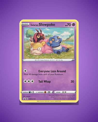 Galarian Slowpoke (SWSH Black Star Promos) #SWSH126