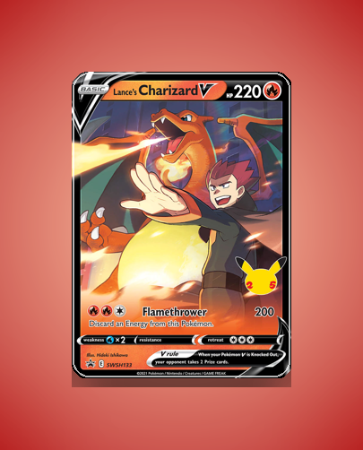Lance's Charizard V (SWSH Black Star Promos) #SWSH133
