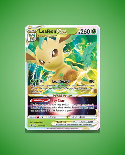 Collector’s Guide: Leafeon VSTAR (SWSH Black Star Promos #SWSH195)