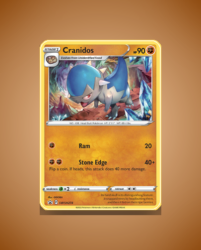 Collector’s Guide: Cranidos (SWSH Black Star Promos #SWSH274)
