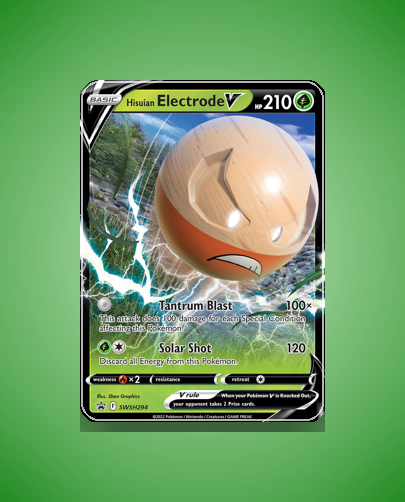 Hisuian Electrode V (SWSH Black Star Promos) #SWSH294
