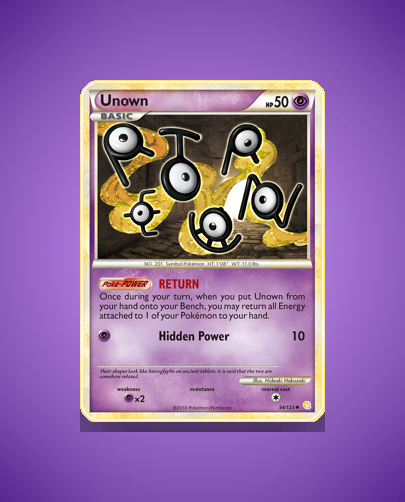 Collector’s Guide: Unown (HeartGold SoulSilver #54)