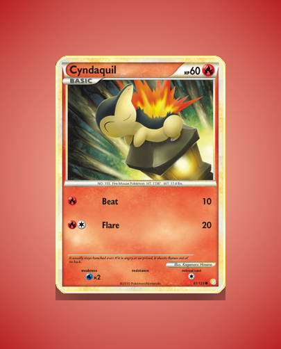 Collector’s Guide: Cyndaquil (HeartGold SoulSilver #61)