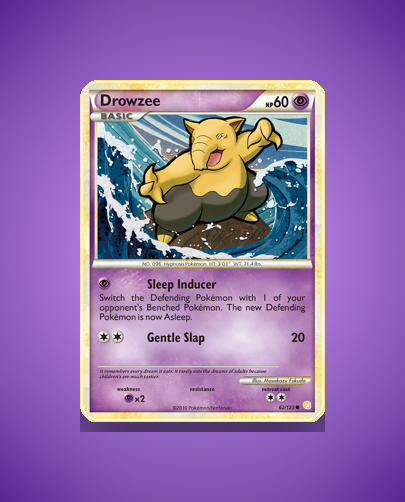 Collector’s Guide: Drowzee (HeartGold SoulSilver #62)