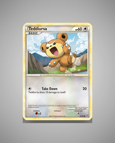 Collector’s Guide: Teddiursa (HS Unleashed #65)