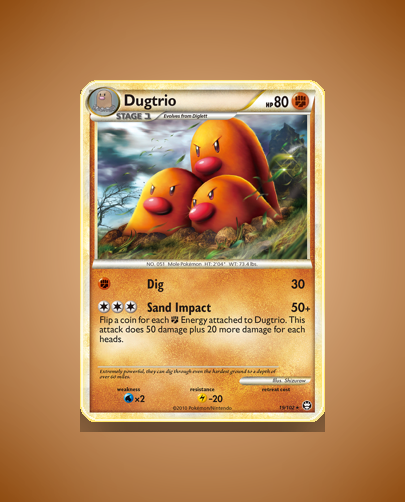 Collector’s Guide: Dugtrio (HS Triumphant #19)