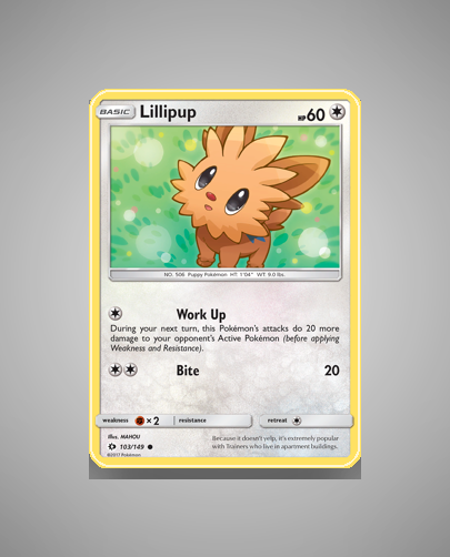Collector’s Guide: Lillipup (Sun Moon #103)