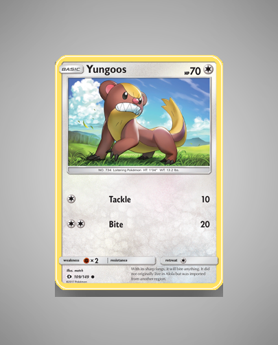 Collector’s Guide: Yungoos (Sun Moon #109)