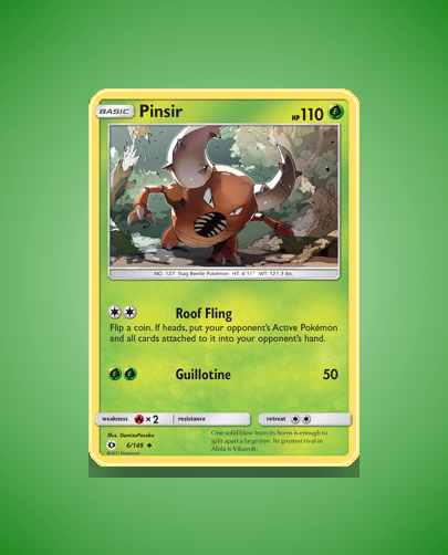 Collector’s Guide: Pinsir (Sun Moon #6)