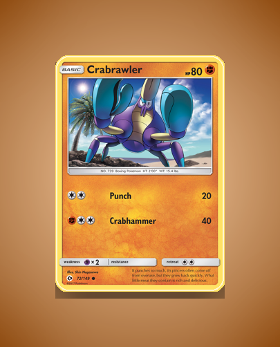 Collector’s Guide: Crabrawler (Sun Moon #72)