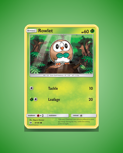Collector’s Guide: Rowlet (Sun Moon #9)