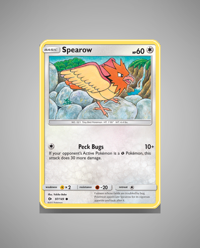 Collector’s Guide: Spearow (Sun Moon #97)