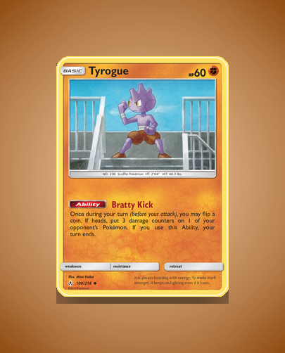 Collector’s Guide: Tyrogue (Unbroken Bonds #100)