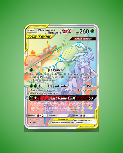 Collector’s Guide: Pheromosa & Buzzwole-GX (Unbroken Bonds #215)