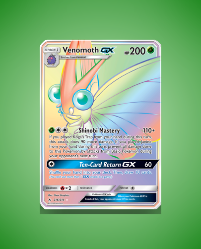 Collector’s Guide: Venomoth-GX (Unbroken Bonds #216)
