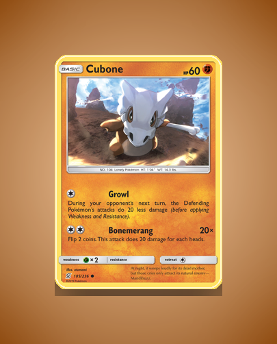 Collector’s Guide: Cubone (Unified Minds #105)