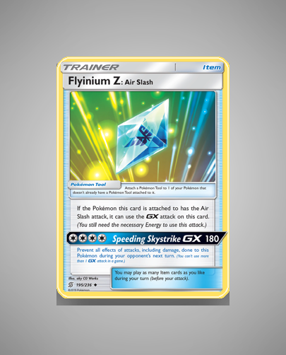 Collector’s Guide: Flyinium Z: Air Slash (Unified Minds #195)