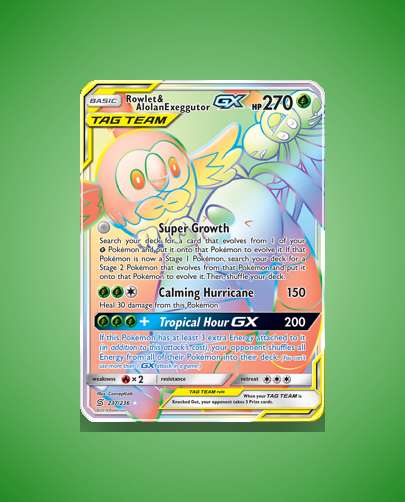 Collector’s Guide: Rowlet & Alolan Exeggutor-GX (Unified Minds #237)