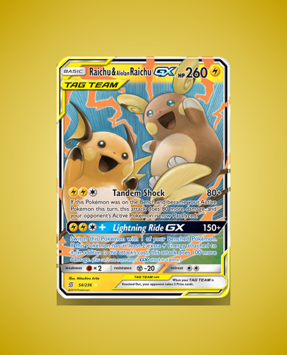 Collector’s Guide: Raichu & Alolan Raichu-GX (Unified Minds #54)