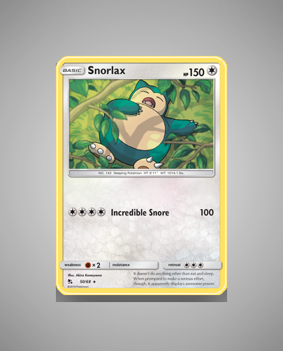 Collector’s Guide: Snorlax (Hidden Fates #50)