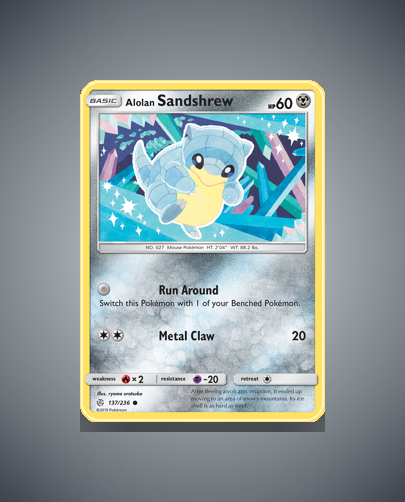 Collector’s Guide: Alolan Sandshrew (Cosmic Eclipse #137)