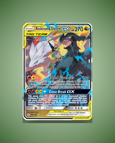 Collector’s Guide: Reshiram & Zekrom-GX (Cosmic Eclipse #157)