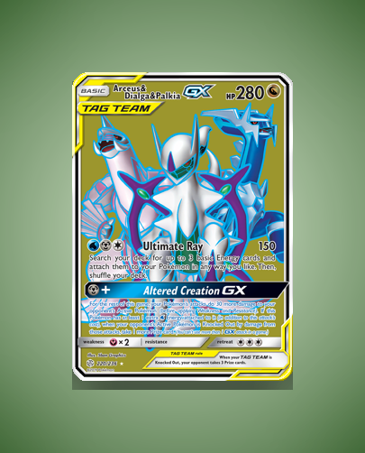 Collector’s Guide: Arceus & Dialga & Palkia-GX (Cosmic Eclipse #220)