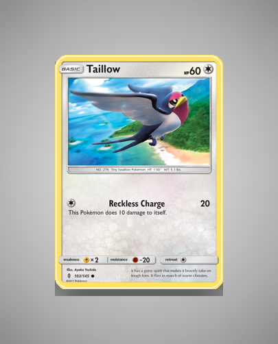 Collector’s Guide: Taillow (Guardians Rising #103)