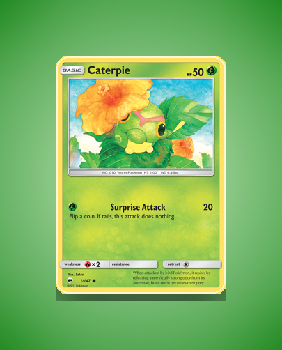 Collector’s Guide: Caterpie (Burning Shadows #1)