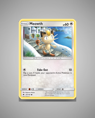 Collector’s Guide: Meowth (Burning Shadows #101)