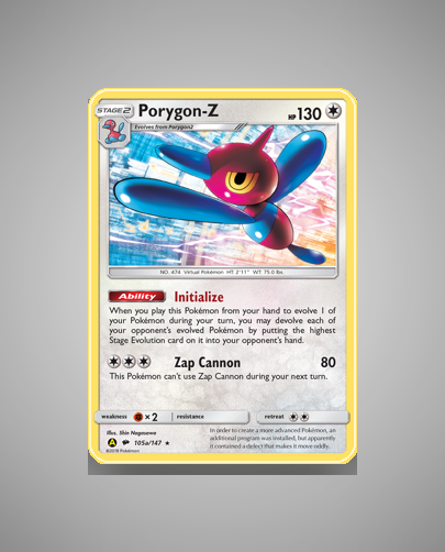 Collector’s Guide: Porygon-Z (Burning Shadows #105a)