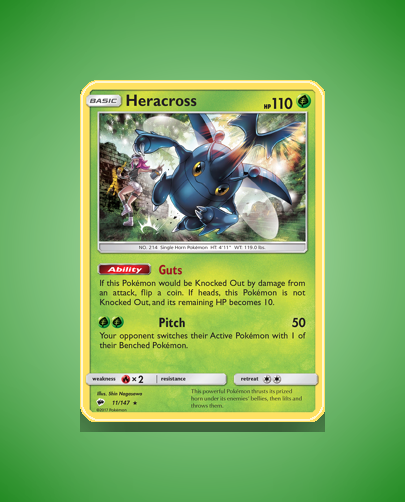 Collector’s Guide: Heracross (Burning Shadows #11)