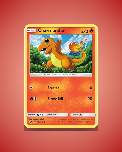 Collector’s Guide: Charmander (Burning Shadows #18a)