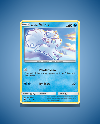 Collector’s Guide: Alolan Vulpix (Burning Shadows #27)