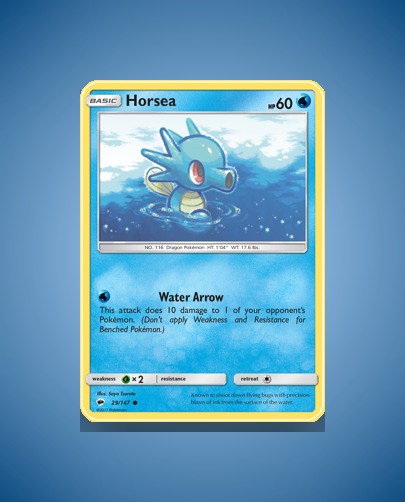 Collector’s Guide: Horsea (Burning Shadows #29)