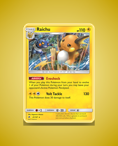 Collector’s Guide: Raichu (Burning Shadows #41)