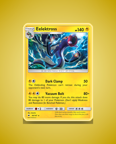 Collector’s Guide: Eelektross (Burning Shadows #46)