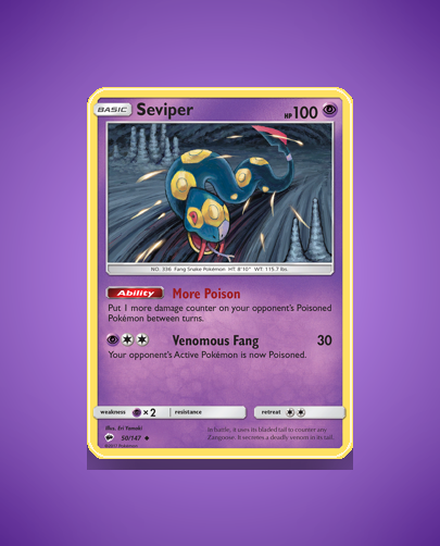 Collector’s Guide: Seviper (Burning Shadows #50)