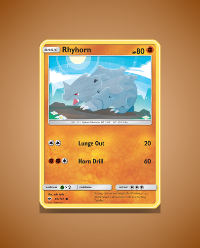 Collector’s Guide: Rhyhorn (Burning Shadows #65)