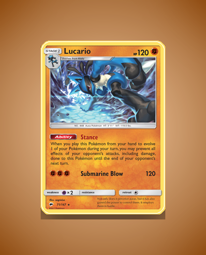 Collector’s Guide: Lucario (Burning Shadows #71)