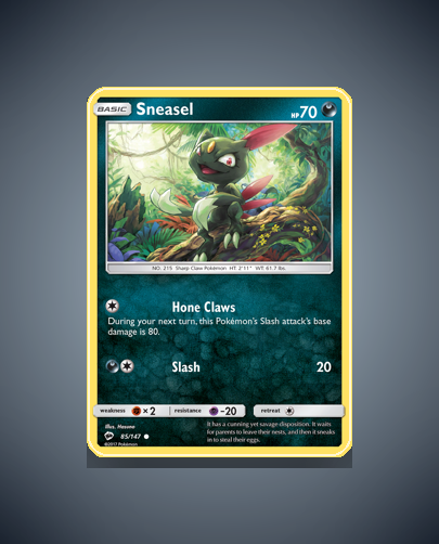 Collector’s Guide: Sneasel (Burning Shadows #85)
